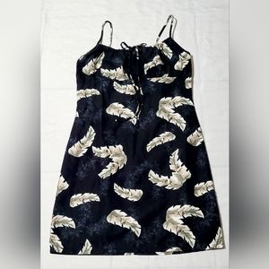 Coconut Pier Women's Dress Size L Gray Floral Sheath Sleeveless Summer Beach